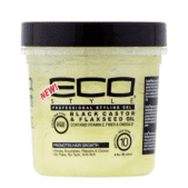 Eco Styling Gel [Black Castor & Flaxseed Oil]  8oz.