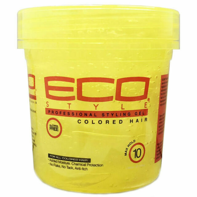 Eco Styling Gel 8oz. (Yellow) Color Treated hair
