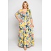 Yellow Print Maxi-Plus