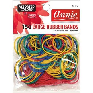 Annie Rubber Bands 150ct Assorted