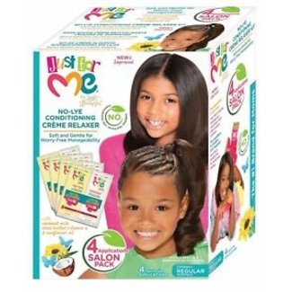 Just For Me No-Lye Relaxer Kit Reg 4pk