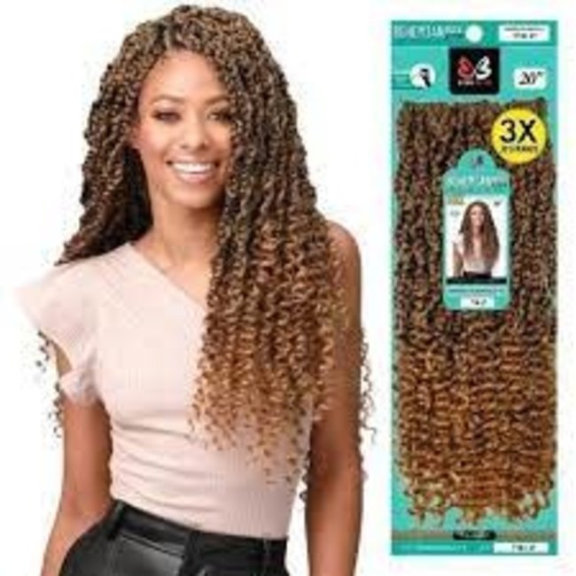 Bohemian Box Braid w/Water Curl Tips