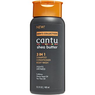 Cantu Shea Butter Mens Collection 3n1 Shampoo Conditioner Body Wash