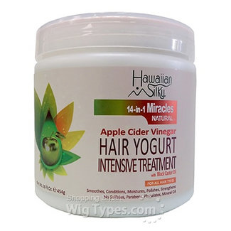 Hawaiian Silky 14-in-1 Miracles ACV Hair Yogurt Treatment 16oz