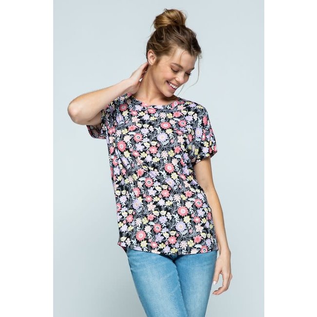 Floral Jersey Top