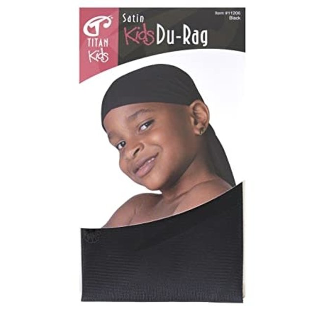 Titan Satin Durag Black