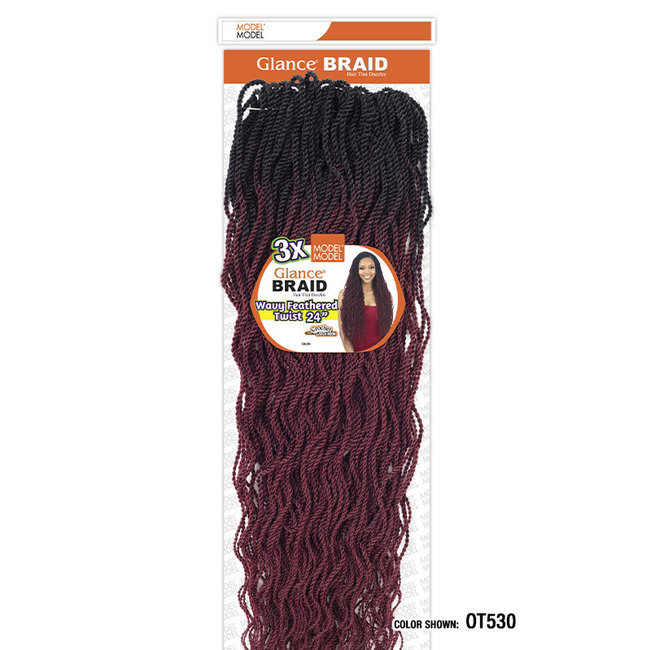 Wavy Feathered Twist 24"
