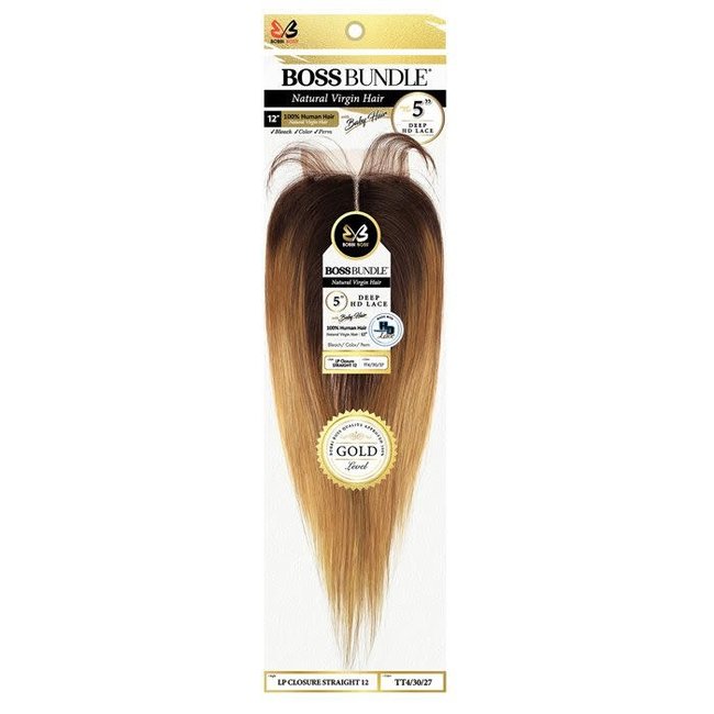 Bobbi Boss Deep HD Lace Closure  Straight 12"