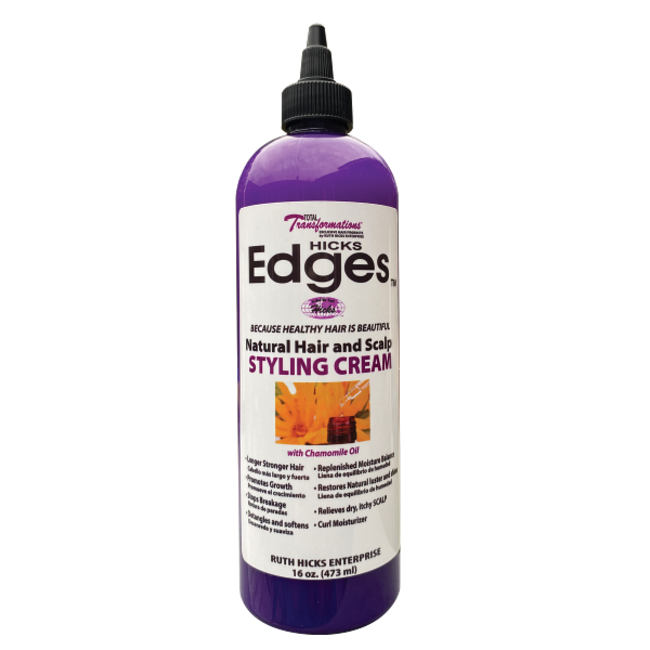 Hicks Edges Natural Hair and Scalp Styling Cream 16oz