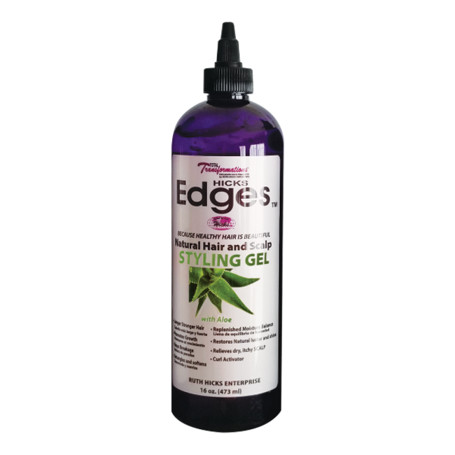 Hicks Edges Natural Hair and Scalp Styling Gel 16oz