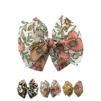 Floral Print Bow