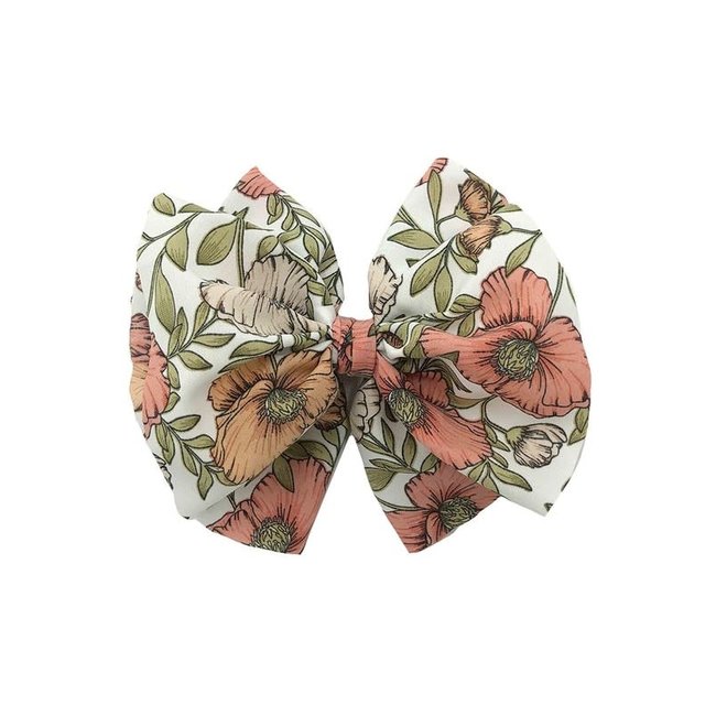 Floral Print Bow
