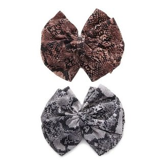 Snake Print Hair Bow