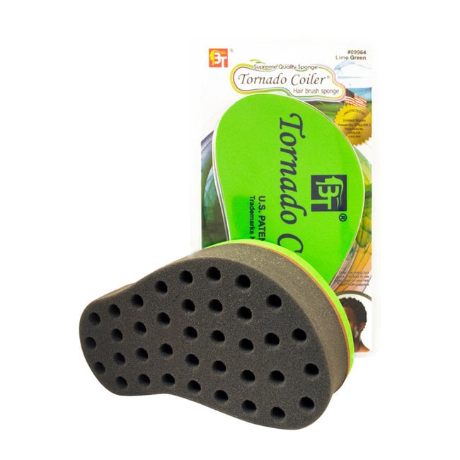 Tornado Coiler Sponge Brush Lime Green