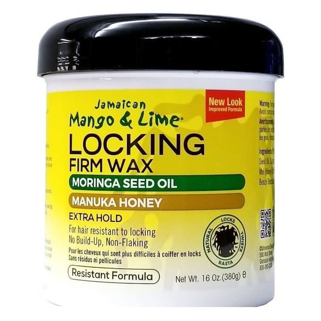 Jamaican Mango Lime Locking Firm Wax Moringa Seed Oil & Manuka Honey 16oz