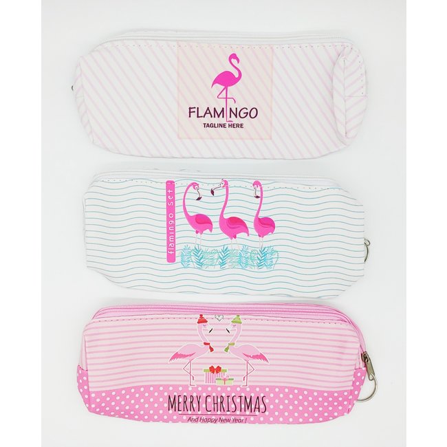 Flamingo Pattern Pencil Pouch
