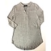 French Terry V- Neck Collar Blouse