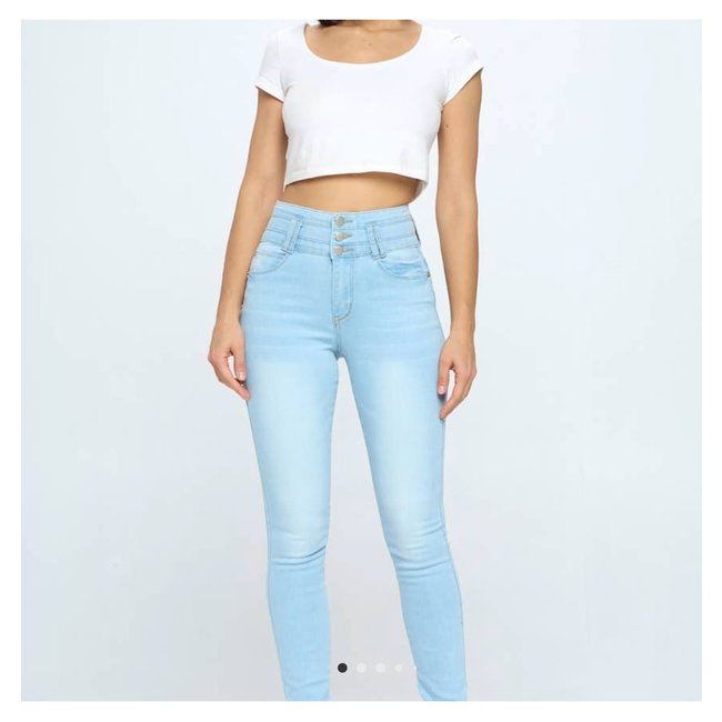 Stacked High Waist Slimming Jeans