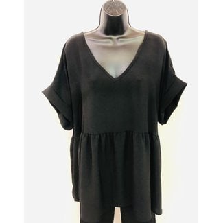 Babydoll V-Neck Tunic Top