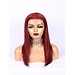 14" 13x4 Copper Red Human Hair Wig