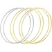3 Pair Large Hoop Earring Set