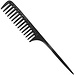 Annie Rat Tail Comb Large Black