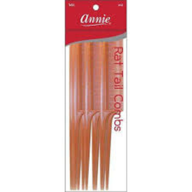 Annie Rat Tail Comb Bone 12pc