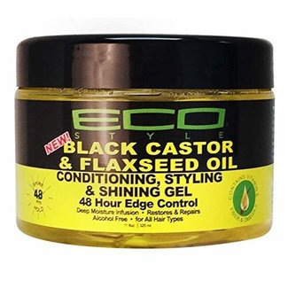 Eco Black Castor & Flaxseed Oil 48hr Edge Control 11oz