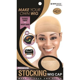 Premium Stocking Wig Cap Beige Natural