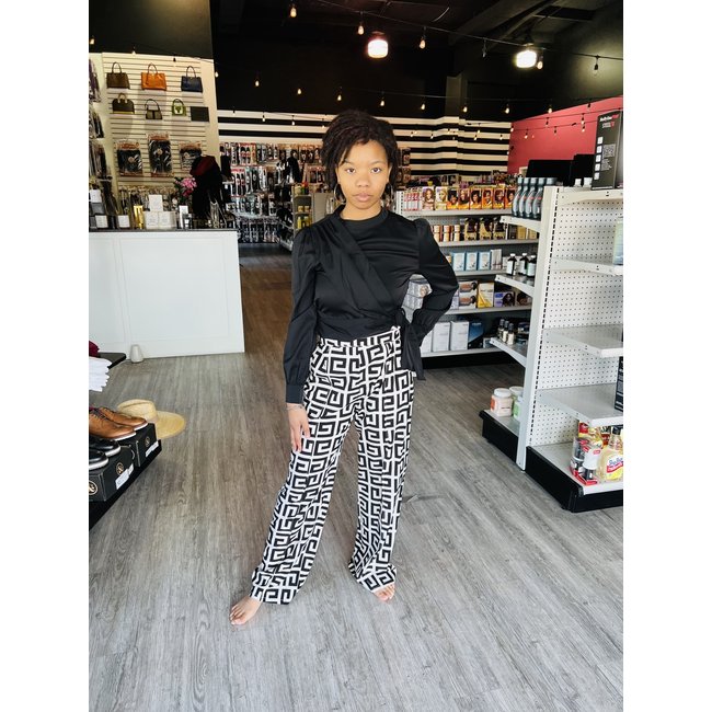 Peplum Top w/ Draped Strap