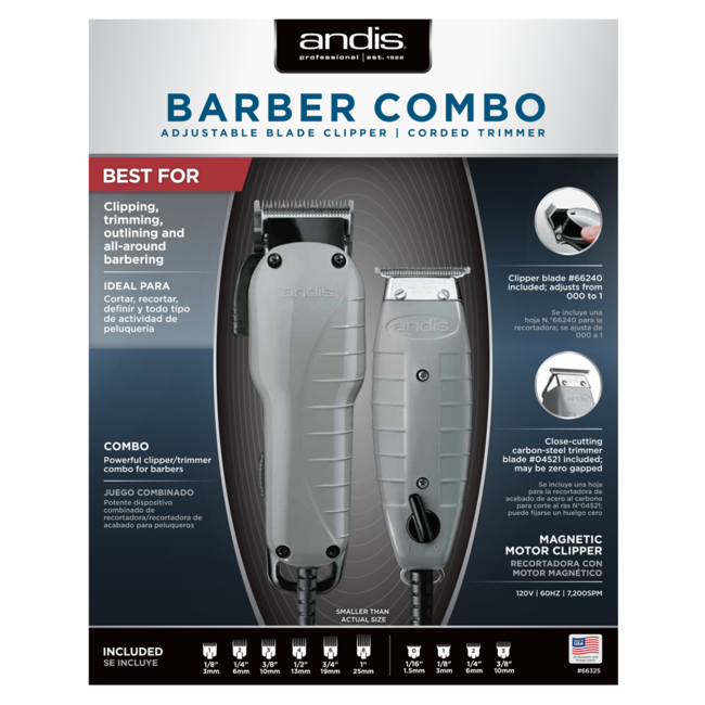 Andis Clipper/ Trimmer Barber Combo