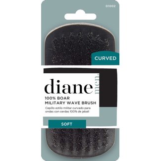 Diane Curved Soft Wave Brush 100% Boar Palm