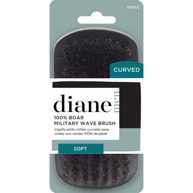 Diane Curved Soft Wave Brush 100% Boar Palm