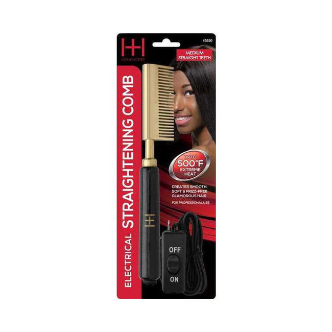 Annie Hot & Hotter Electrical Straightening Comb  Med.
