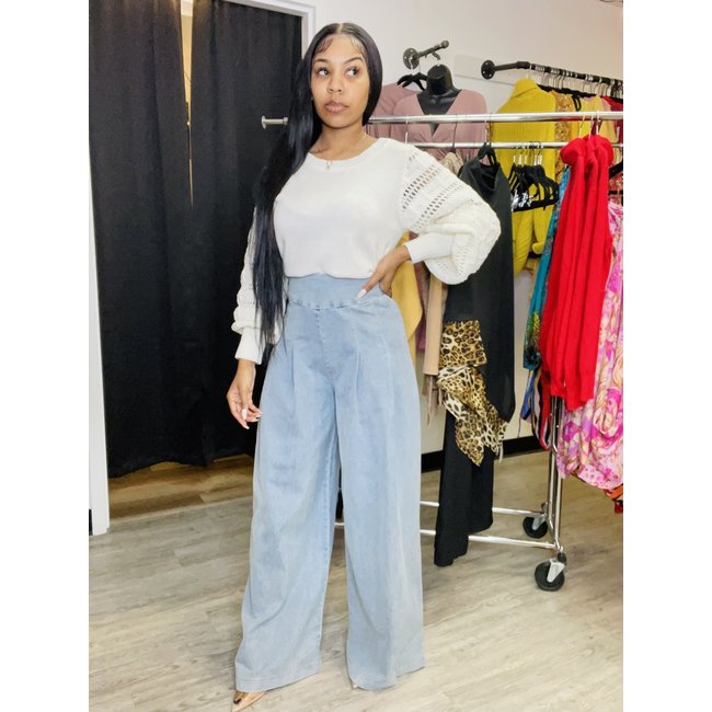 Crochet Puff Sweater