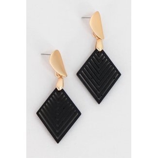 Boho Filigree Laser Cut Wood Earrings