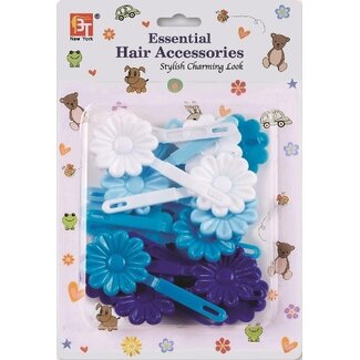 Barrettes Daisy Blue Assorted