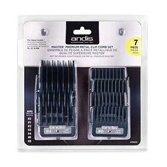Andis Attachment Comb Master Metal Clip- On Set  7PCS