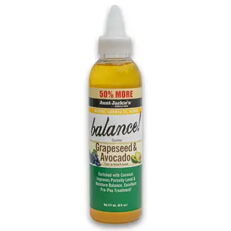 Aunt Jackie's Balance Grapeseed & Avocado Growth Oil 6oz