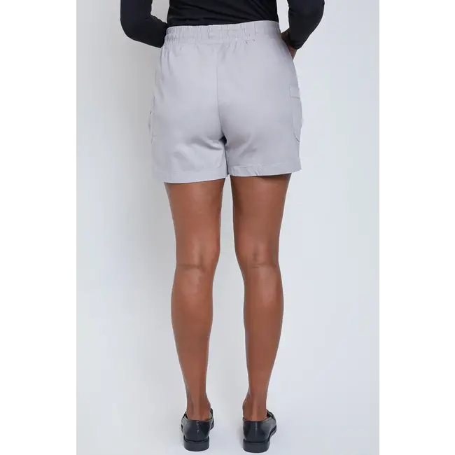 Missy Drawstring Shorts with Pleated Side Pockets