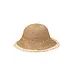 Frayed Edge Straw Bucket Hat