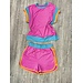 Hot pink 2pc short set