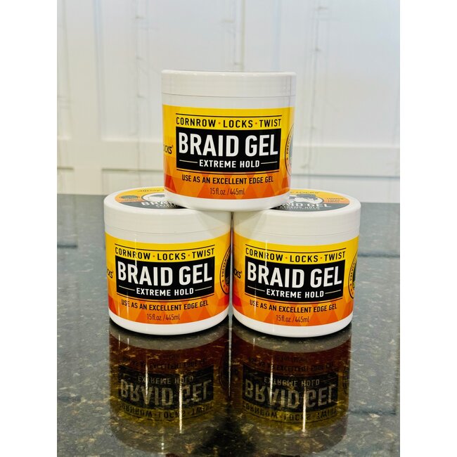 AllDay Locks Braid Gel Extreme Hold 15oz