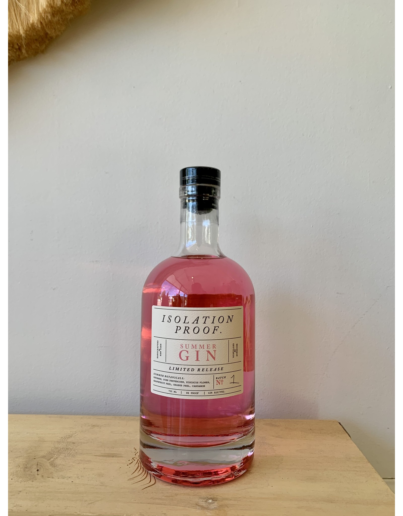 Bovina Spirits Isolation Proof Pink Summer Gin