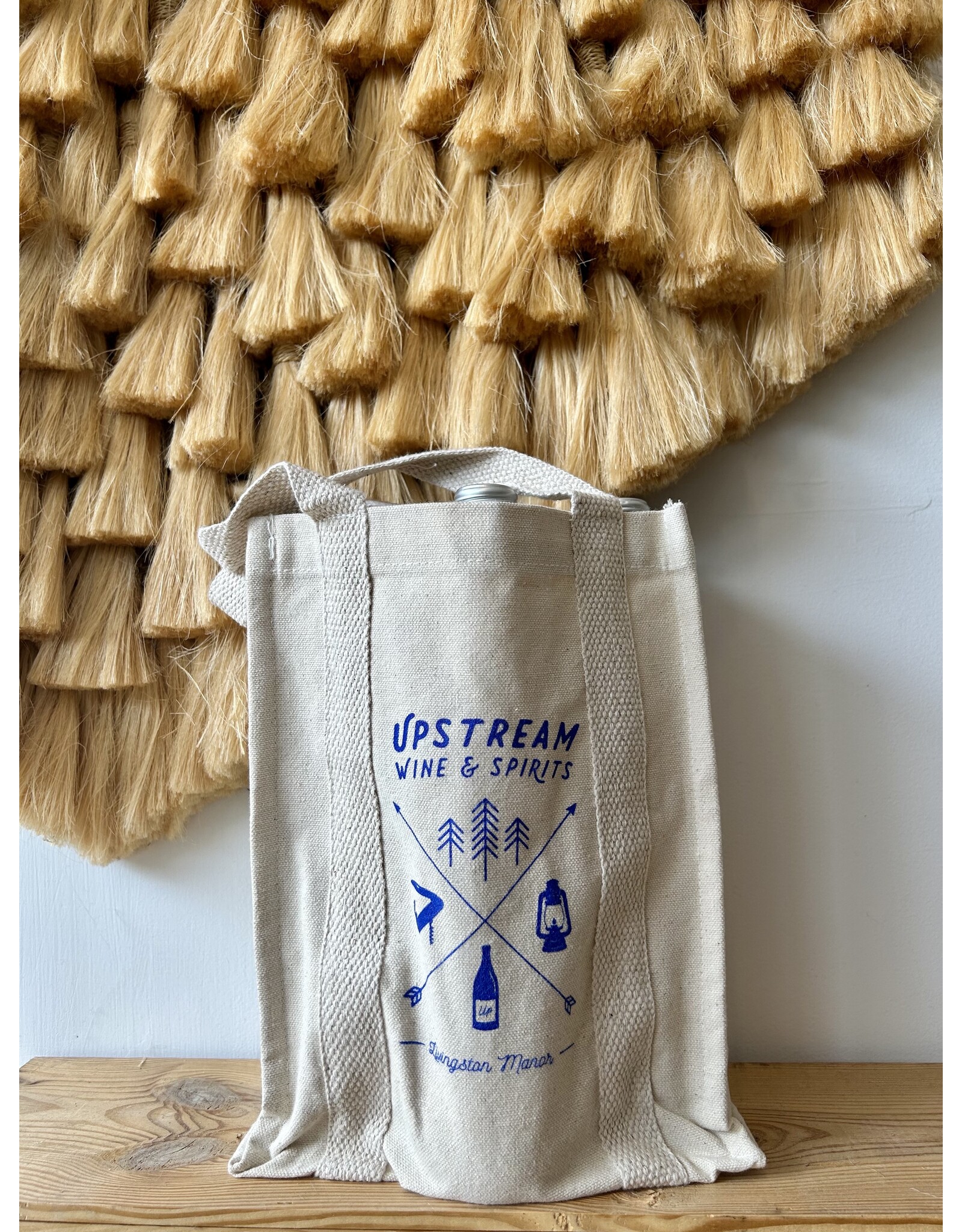 Cotton 4 Bottle Wine Tote