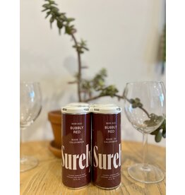Surely Non-Alcoholic Bubbly Red Wine 4 Pack 250mL Can