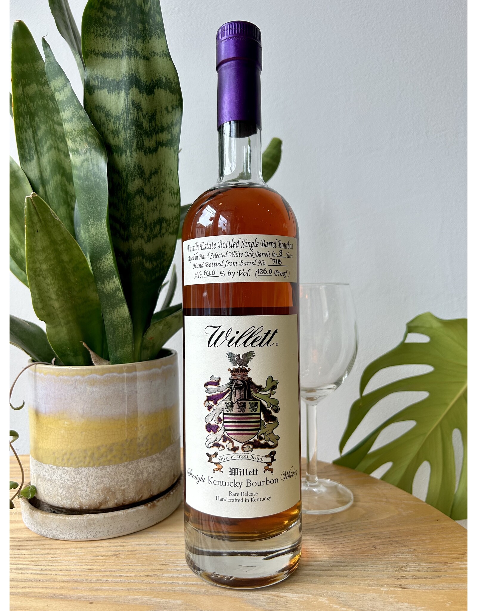 Willett Kentucky Rye 8 Year Single Barrel No 9392