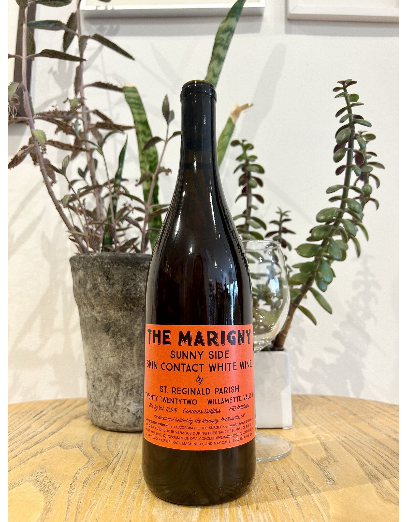 The Marigny Sunny Side Skin Contact White Wine Willamette Valley 2022