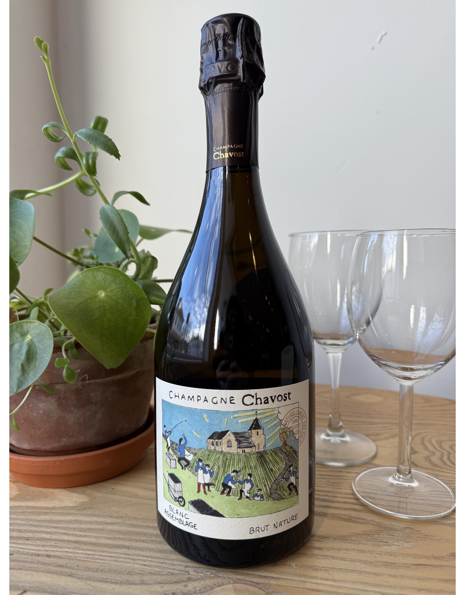 Champagne Chavost Blanc Assemblage Brut Nature 2021 750 mL