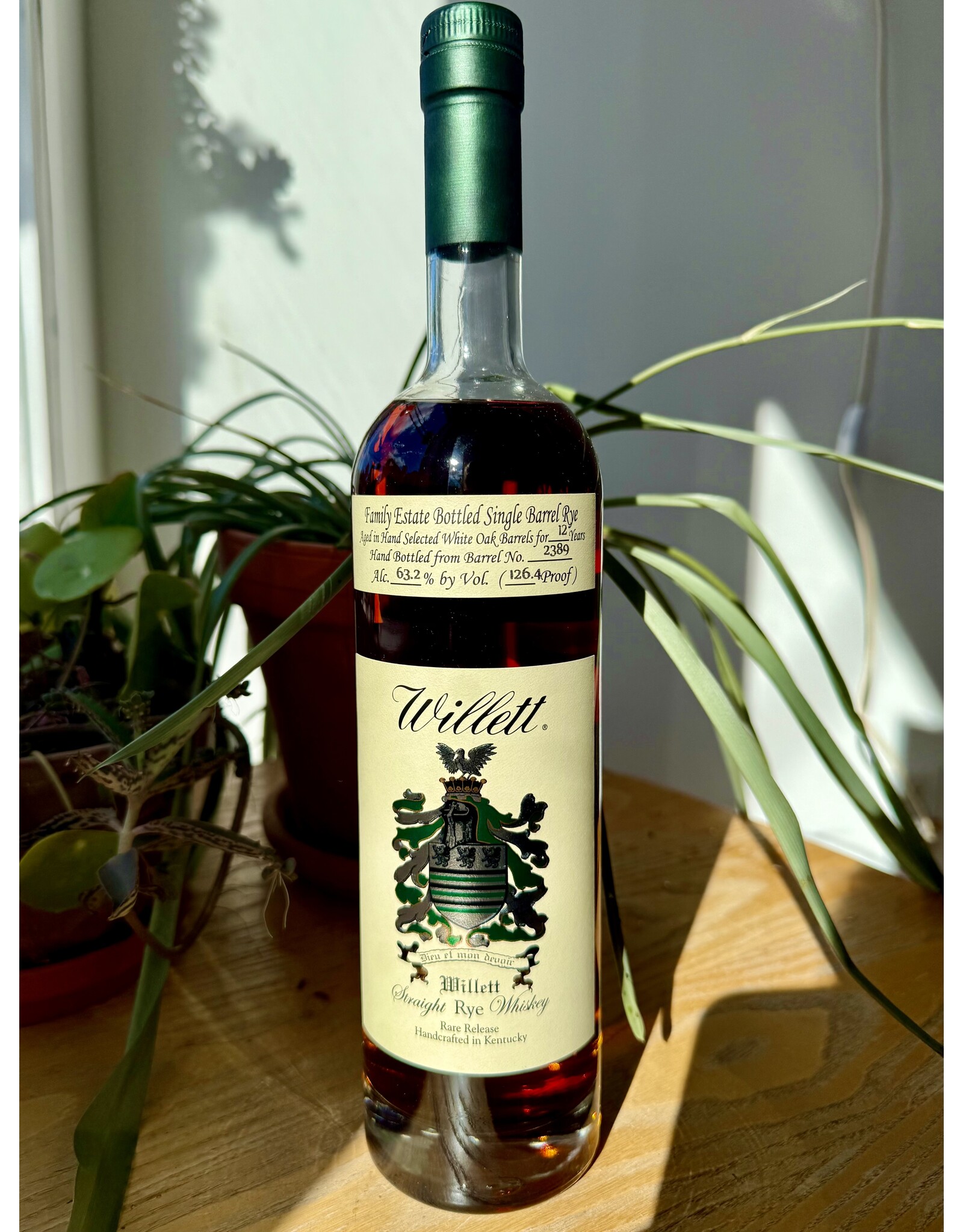 Willett Kentucky 12 Year Rye Single Barrel No 2389